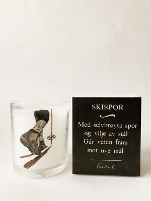 Duftlys i gaveeske 8x9cm Skisko - bomull