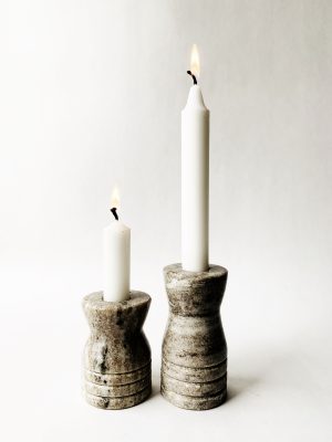 Marmor lysholder h 7,5 cm