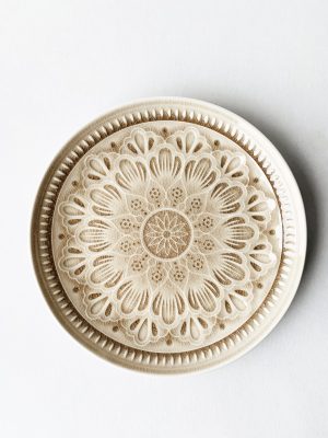 Valborg asjett d 20,5 cm sand