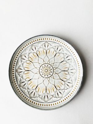 Valborg asjett d 20,5 cm hvit
