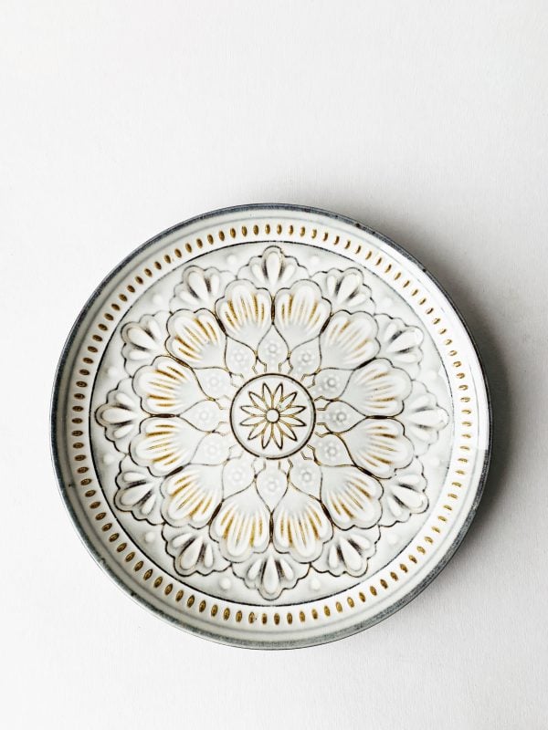 Valborg asjett d 20,5 cm hvit