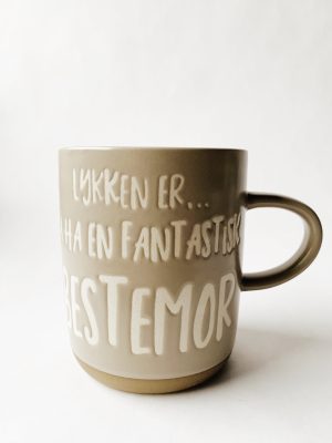 Krus h 9,5 cm "Bestemor"
