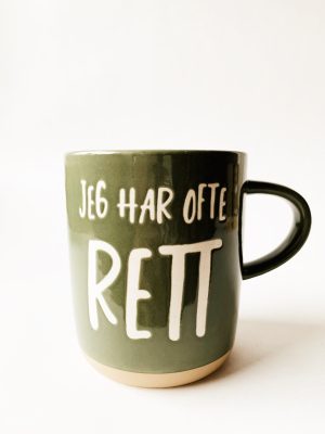 Krus h 9,5 cm "Jeg har ofte rett"