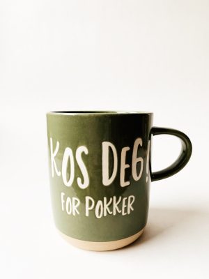 Krus h 9,5 cm "Kos deg! For pokker"