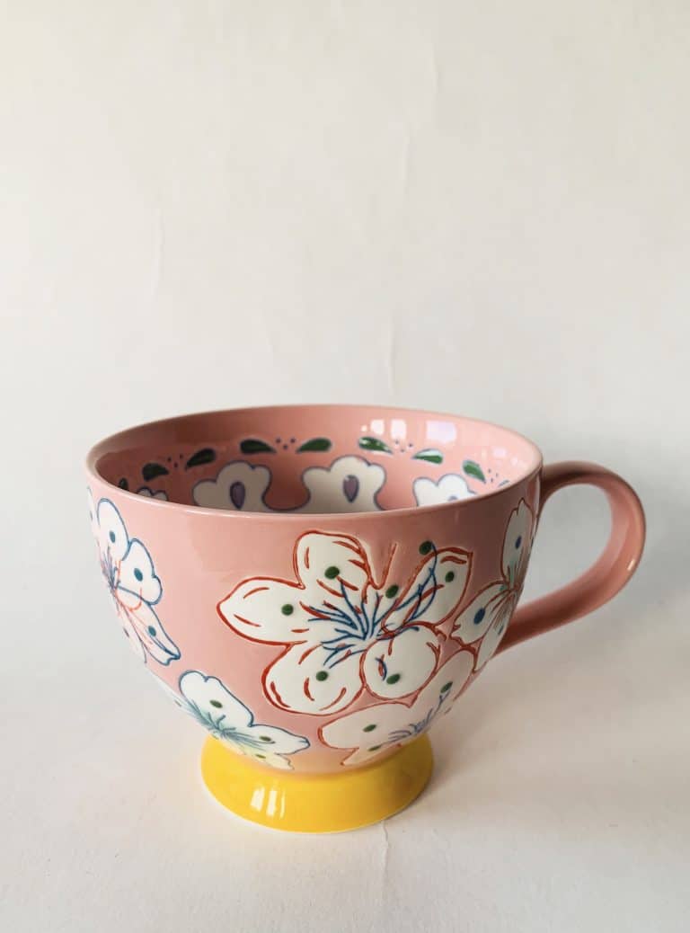 Keramikk krus “Annika” h 9 cm rosa