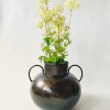 Metallvase m hanker 16X31.5X26 cm old brown