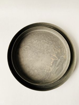 Metallfat rundt d 25 cm s/2