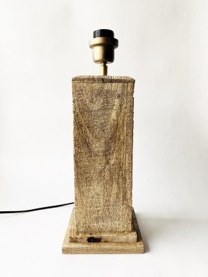 Lampefot tre firkantet h 44 cm