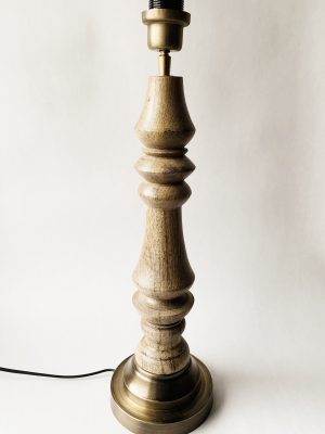 Lampefot tre rund h 46 cm