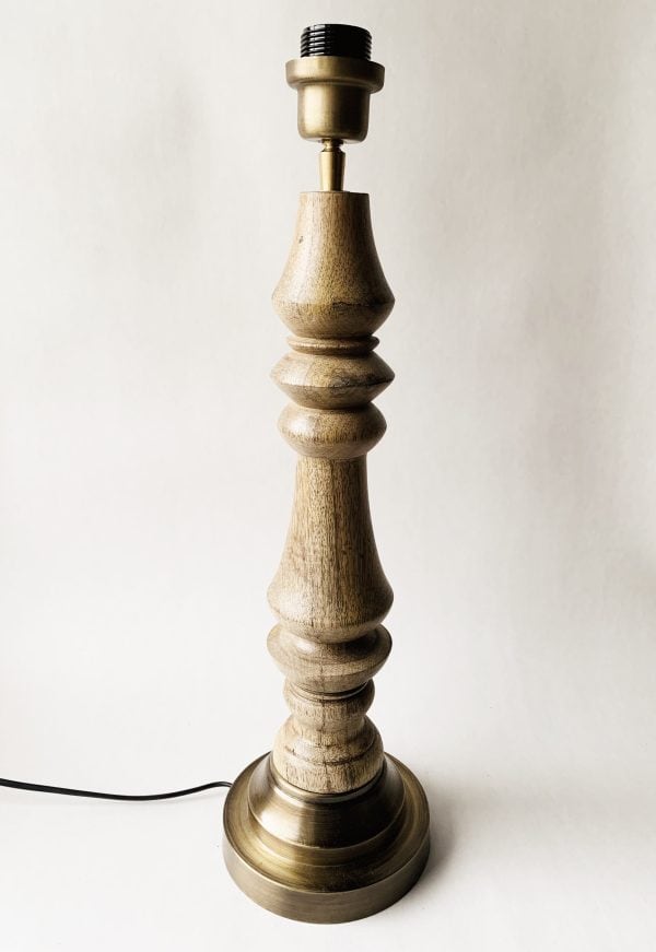 Lampefot tre rund h 53/ d 16 cm
