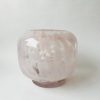 Vase/lysholder rosa m gull 16x14 cm