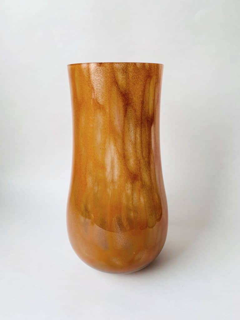Vase glass rust/gull h 23 cm