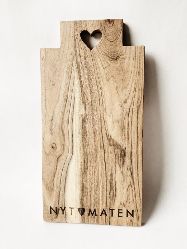 Skjærebrett "ny maten" 20x40 cm