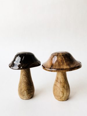 Tresopp emalje brun L h 15 cm