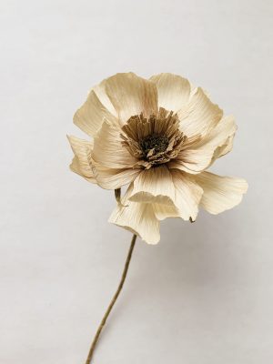 Papirblomst 30 cm creme