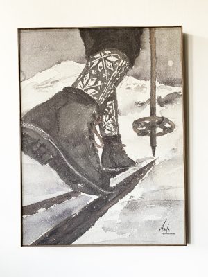 Bilde med ramme Anita 60x80 cm Skisko