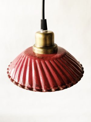 Vinduslampe metall d 18 cm rosa