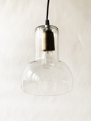 Glasslampe heng 18x16 cm