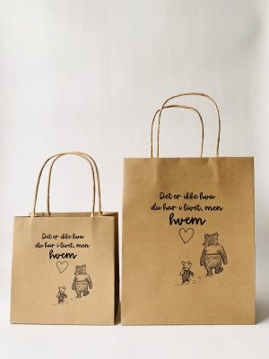 Gavepose S 16x16 cm "ikke hva men hvem"