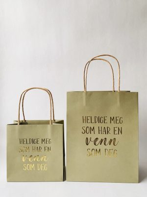 Gavepose S 16x16 cm "en venn som deg"