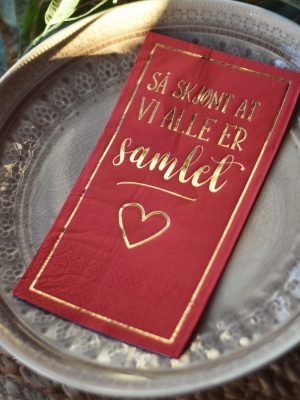 Serviett buffet "Så skjønt at vi alle er samlet"