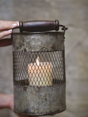 Metall lysholder 13,5x23cm