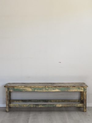Vintage smalt salongbord/benk 150x46x48cm