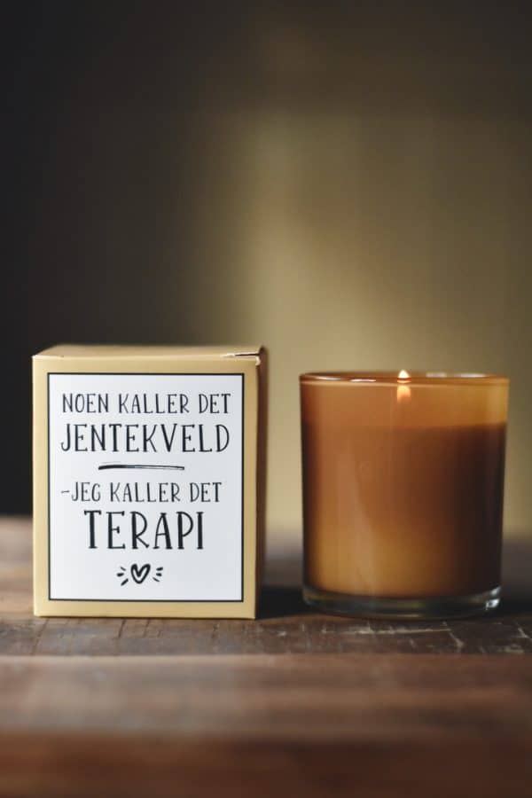 Duftlys i gaveeske 8x9cm "jentekveld - terapi" - Bilde 2