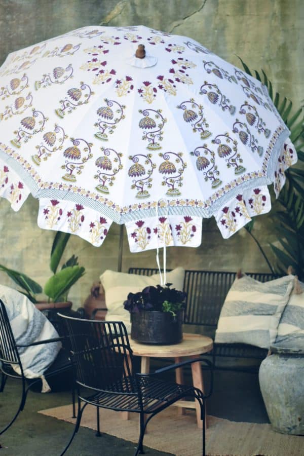 Parasoll Valencia D:250cm (ikke impregnert)