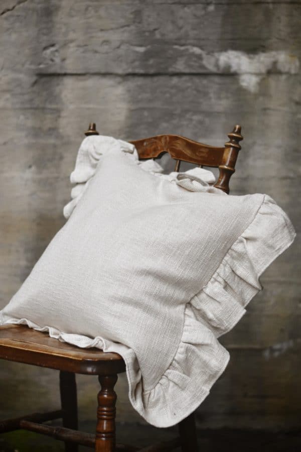 Putetrekk m kappe 50x50 cm creme - Bilde 2
