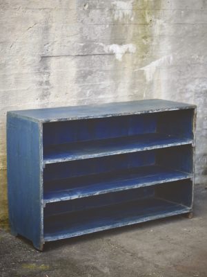 Vintage hylle blå 115x38x75cm