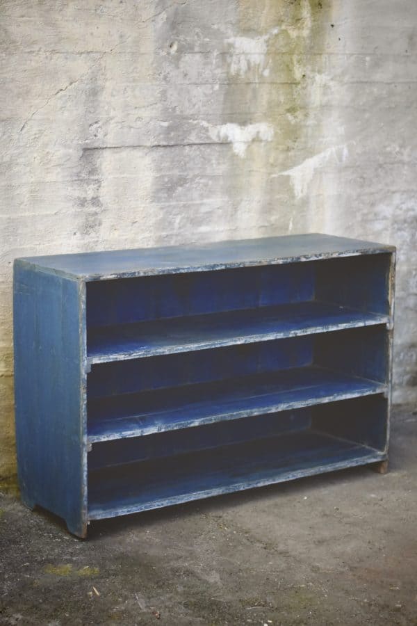 Vintage hylle blå 115x38x75cm