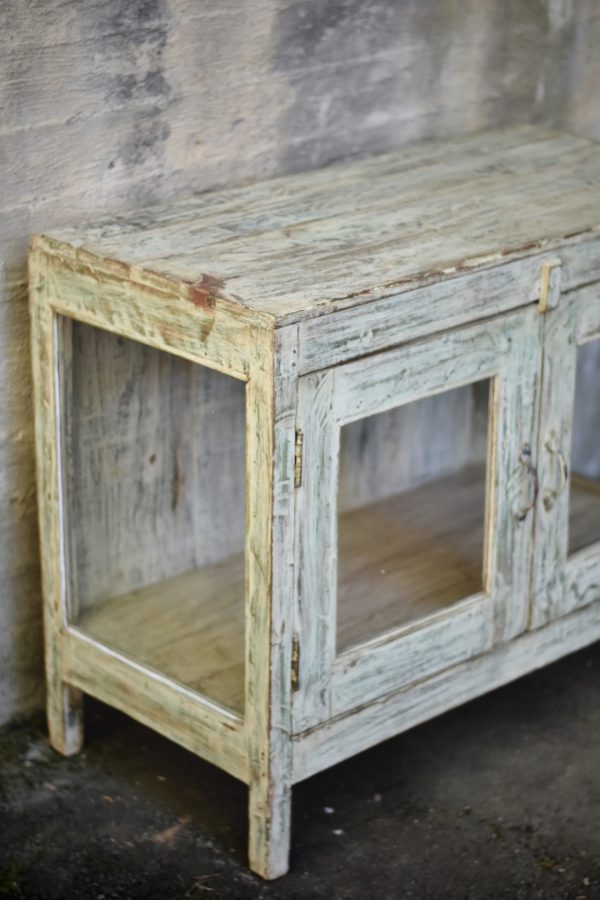 Vintage lavt skap m glassdører 92x45x70cm - Bilde 2