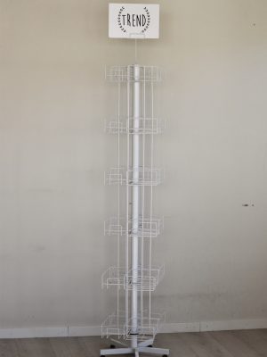 Gulvstativ servietter 180cm hvitt (for 120 pk servietter)