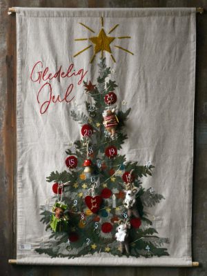 Julekalender 70x100 cm juletre