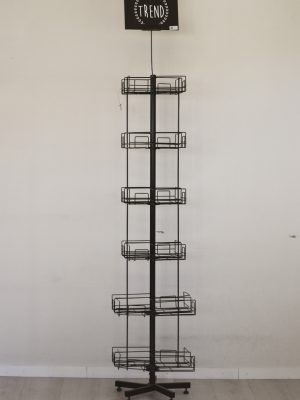 Gulvstativ servietter 180cm sort (for 120 pk servietter)