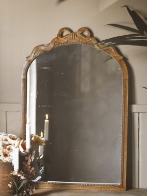 Speil tre med sløyfe 61x91 cm mangotre