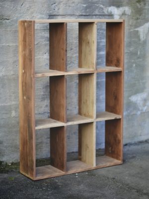 Vintage hylle m 9 rom 70x20x100cm