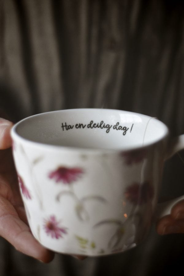 Krus 10x7,5 cm blomster "Ha en deilig dag" - Bilde 4
