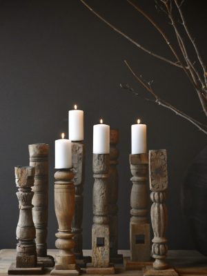 Vintage lysestaker assortert 40-50cm