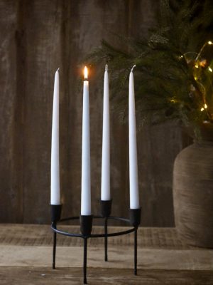 Adventstake d 22 cm sort