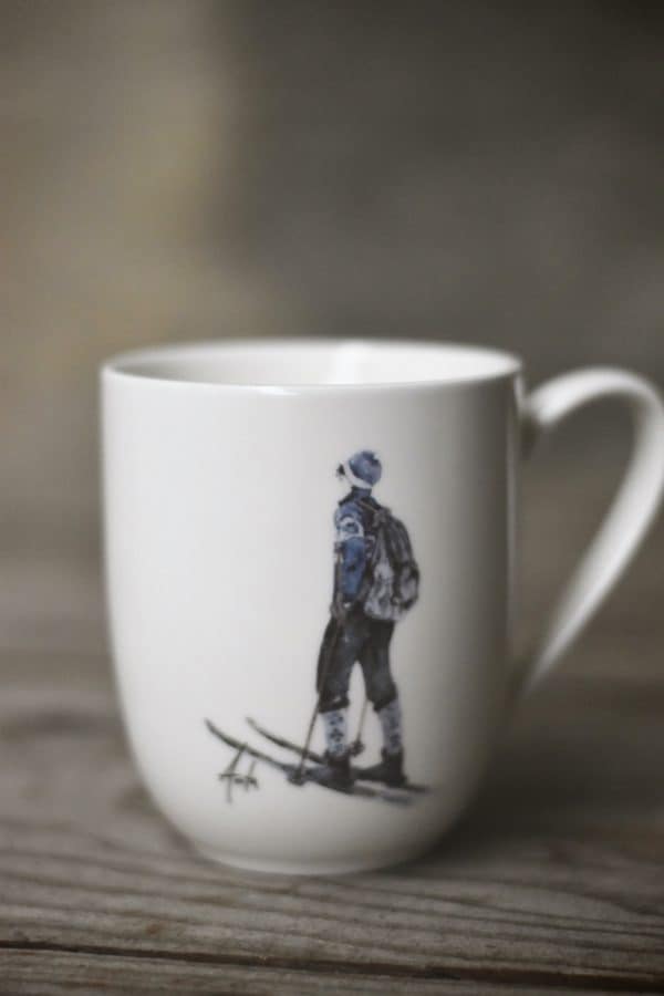 Krus Gabriel på ski h 13,5 cm - Bilde 4