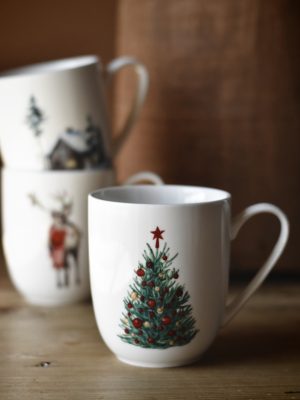 Åre krus "God jul" juletre h 13,5 cm