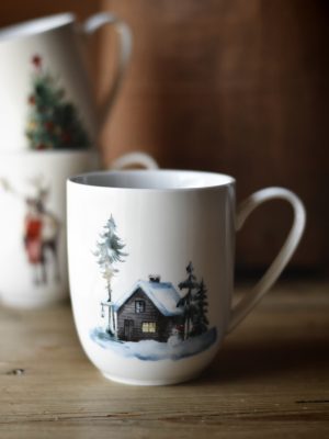 Åre krus "God jul" hytte h 13,5 cm