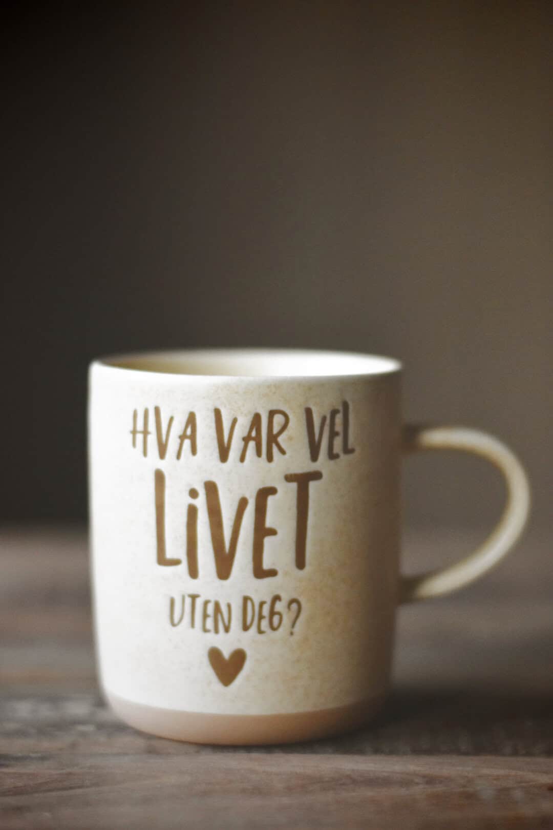 Krus med tekst