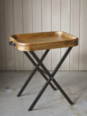 Sidebord brett h 62 cm natur mangotre
