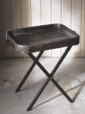 Sidebord brett h 62 cm sort mangotre