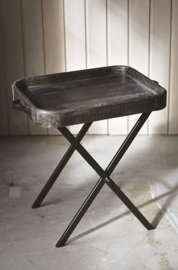Sidebord brett h 62 cm sort mangotre