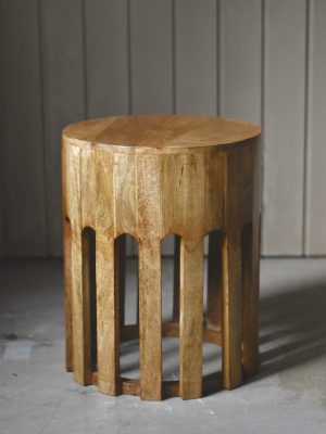 Sofabord med spiler 36x45 cm mangotre