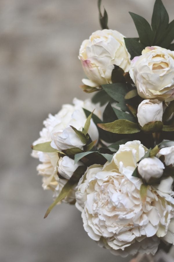 Rose bukett creme 62cm - Bilde 2